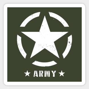 White star logo U.S. military vehicles World War II Magnet